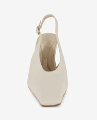 Aerial Leather Slingback Heel