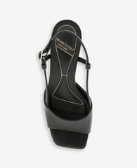 Anna Leather Open Toe Slingback Sandal