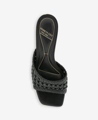 Arita Woven Leather Open Toe Heel