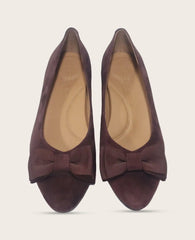 GENTLE SOULS - Atlas Suede Bow Flat