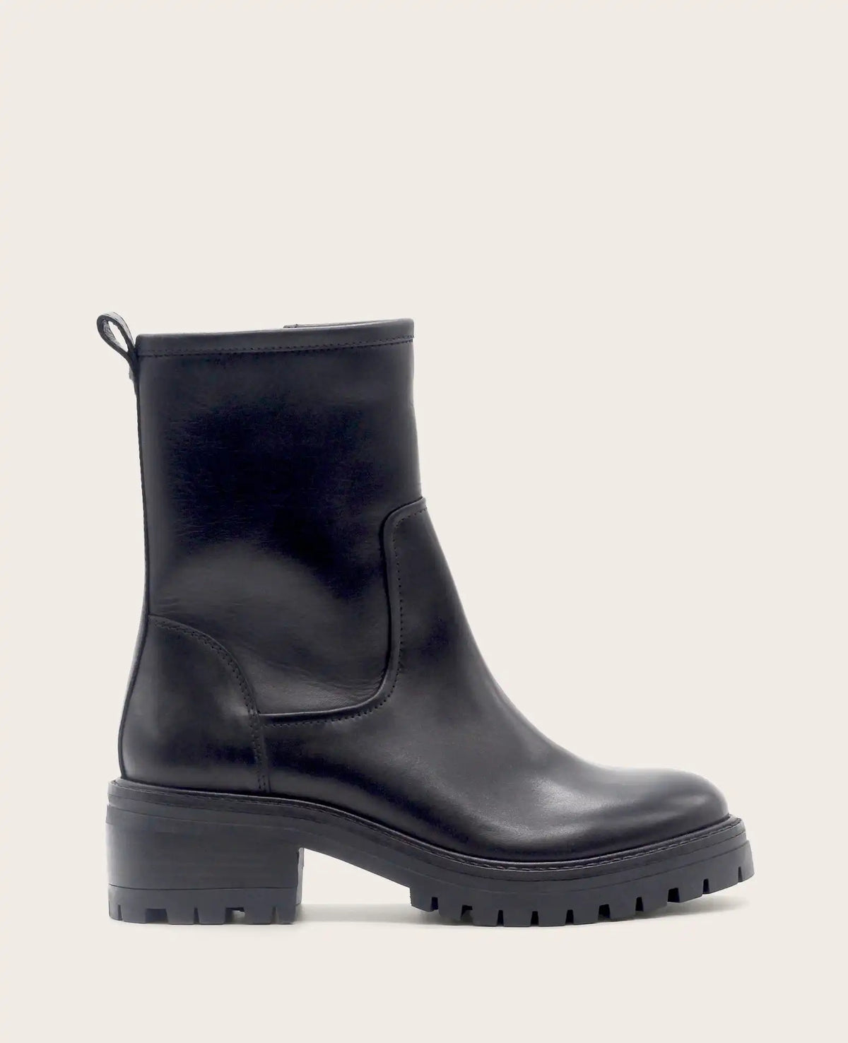 GENTLE SOULS - Bailah Leather Side Zip Lug Boot