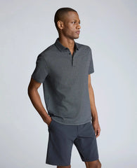 Knit Two-Toned Button Polo