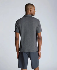 Knit Two-Toned Button Polo