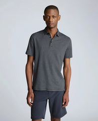 Knit Two-Toned Button Polo