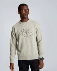 Lingua Franca Read Between The Lies Unisex Cotton Crewneck Sweater