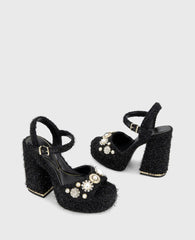 Dolly Charms Fabric Platform Sandal