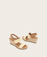 GENTLE SOULS - Evora Textile Espadrille Wedge