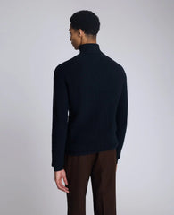 Foldover Turtleneck Sweater