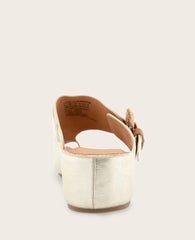 GENTLE SOULS - Galina Leather Toe Ring Buckle Wedge Sandal