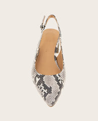 GENTLE SOULS - Georgia Snake Slingback Heel