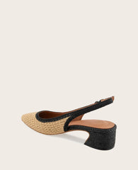 GENTLE SOULS - Georgia Raffia Slingback Heel