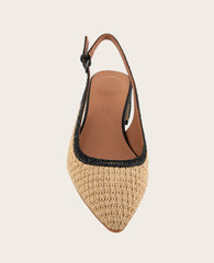 GENTLE SOULS - Georgia Raffia Slingback Heel