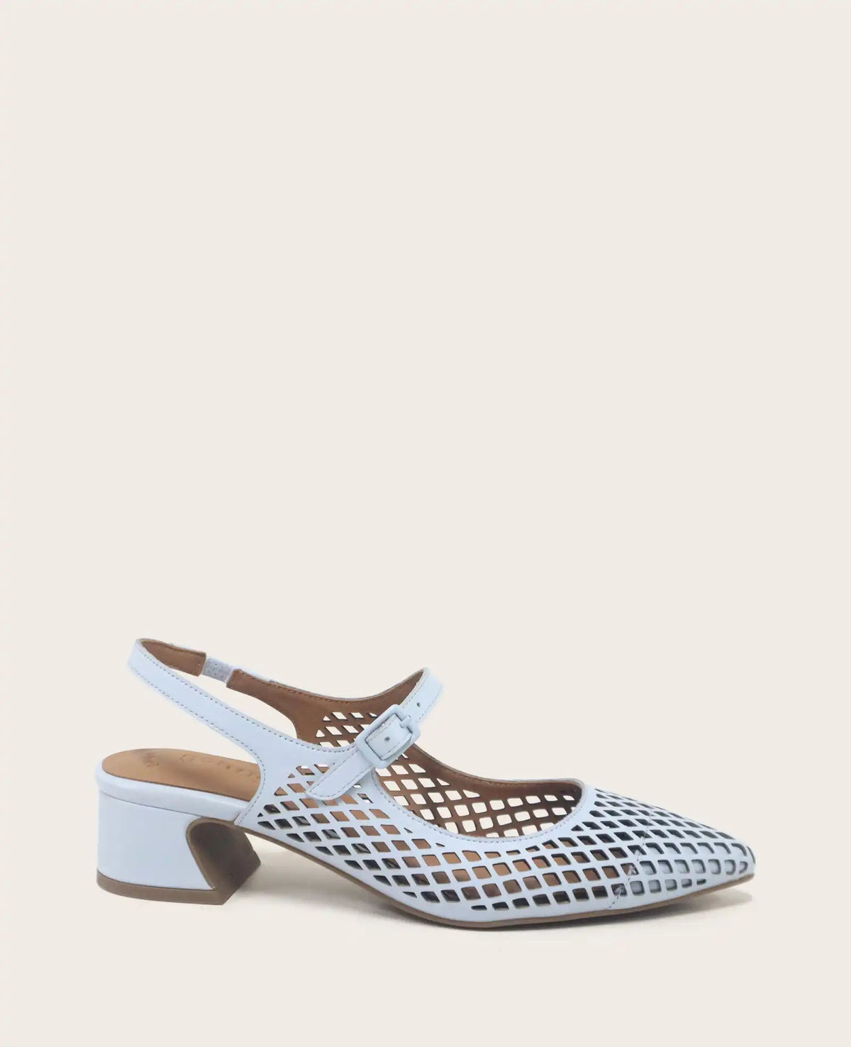 GENTLE SOULS - Gladys Leather Perforated Slingback Heel
