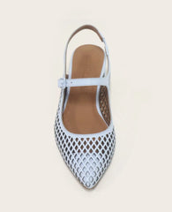 GENTLE SOULS - Gladys Leather Perforated Slingback Heel