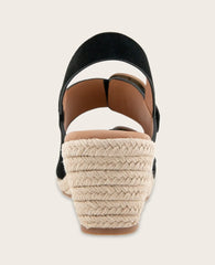 GENTLE SOULS - Greca Suede Two Band Buckle Wedge