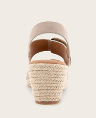 GENTLE SOULS - Greca Suede Two Band Buckle Wedge