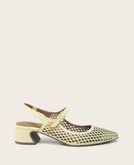 GENTLE SOULS - Gladys Leather Perforated Slingback Heel
