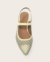 GENTLE SOULS - Gladys Leather Perforated Slingback Heel