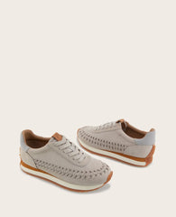 GENTLE SOULS - Jolena Leather Woven Detail Sneaker