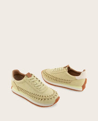 GENTLE SOULS - Jolena Leather Woven Detail Sneaker