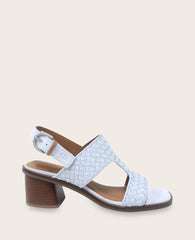 GENTLE SOULS - Manda Woven Leather Heel Sandal