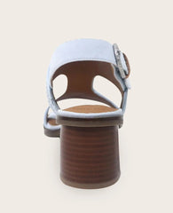 GENTLE SOULS - Manda Woven Leather Heel Sandal