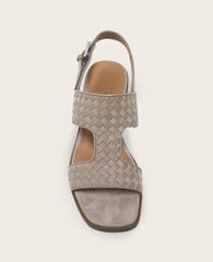 GENTLE SOULS - Manda Woven Leather Heel Sandal