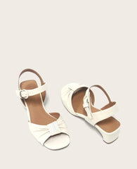 GENTLE SOULS - Sorae Leather Open Toe Heeled Sandal