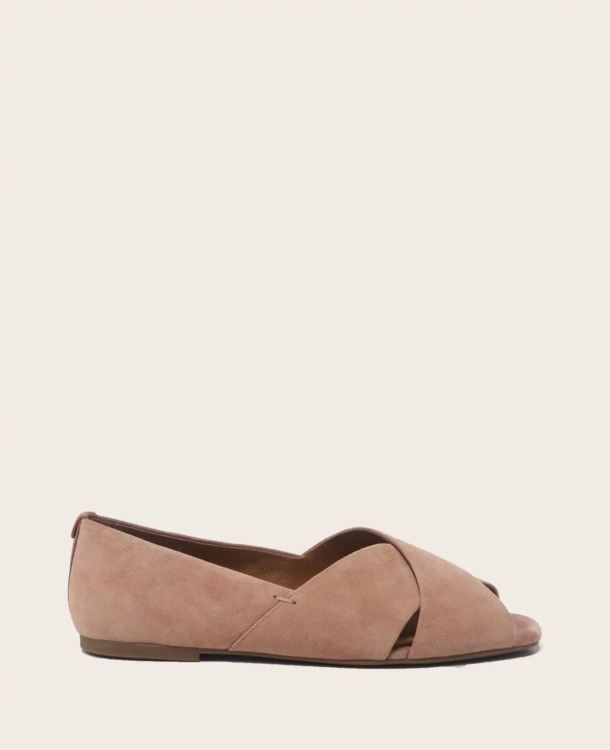 GENTLE SOULS - Whoebe Suede Criss-Cross Open Toe Flat