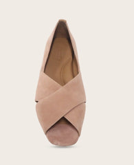 GENTLE SOULS - Whoebe Suede Criss-Cross Open Toe Flat