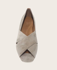 GENTLE SOULS - Whoebe Suede Criss-Cross Open Toe Flat