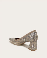 GENTLE SOULS - Dionne Snakeskin Leather Heel