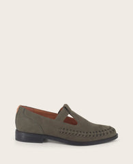 GENTLE SOULS - Argyle Nubuck T-Strap Loafer