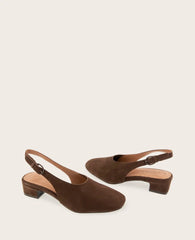GENTLE SOULS - Kellis Stretch Suede Slingback Heel
