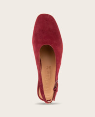 GENTLE SOULS - Kellis Stretch Suede Slingback Heel