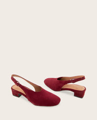 GENTLE SOULS - Kellis Stretch Suede Slingback Heel