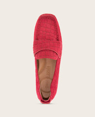 GENTLE SOULS - Sophie Suede Embossed Loafer