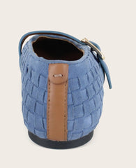GENTLE SOULS - Winifred Suede Woven Mary Jane Flat