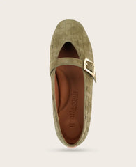 GENTLE SOULS - Winifred Suede Woven Mary Jane Flat