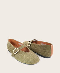 GENTLE SOULS - Winifred Suede Woven Mary Jane Flat