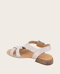 GENTLE SOULS - Haisley Leather Metallic Combo Sandal