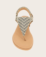 GENTLE SOULS - Holly Raffia Ankle Strap Thong