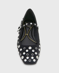 Jasper Suede Stud Ballet Flat