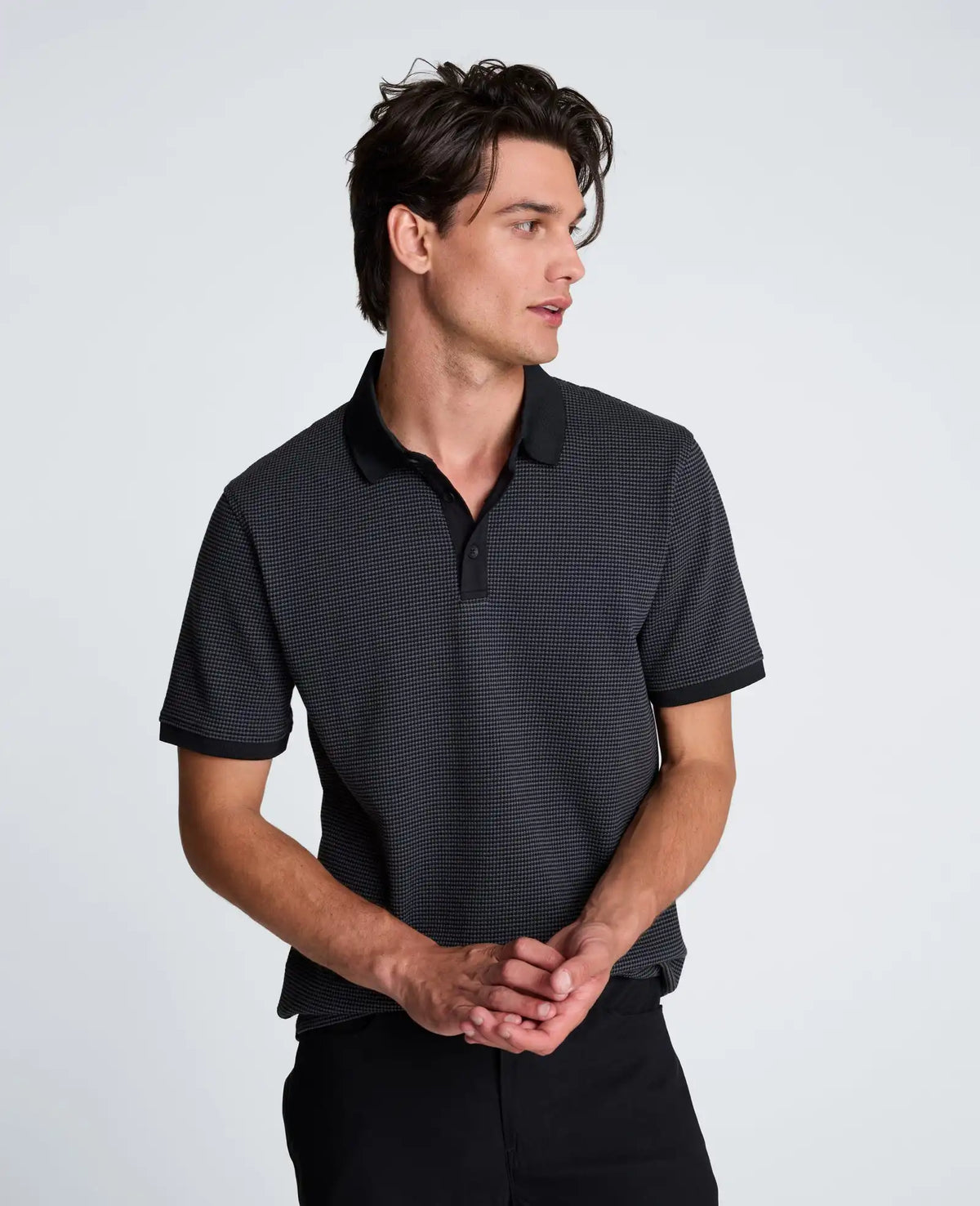 Contrast Placket Short Sleeve Polo
