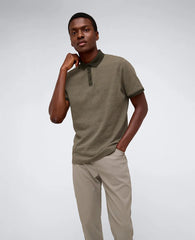 Contrast Placket Button Polo