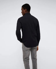 Long Sleeve Button Down Stretch Shirt with Pocket