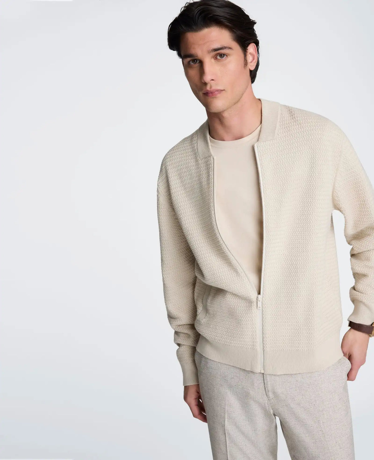 Sweater Bomber Jacket