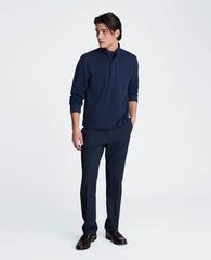 Hidden Placket Quarter Zip Sweater