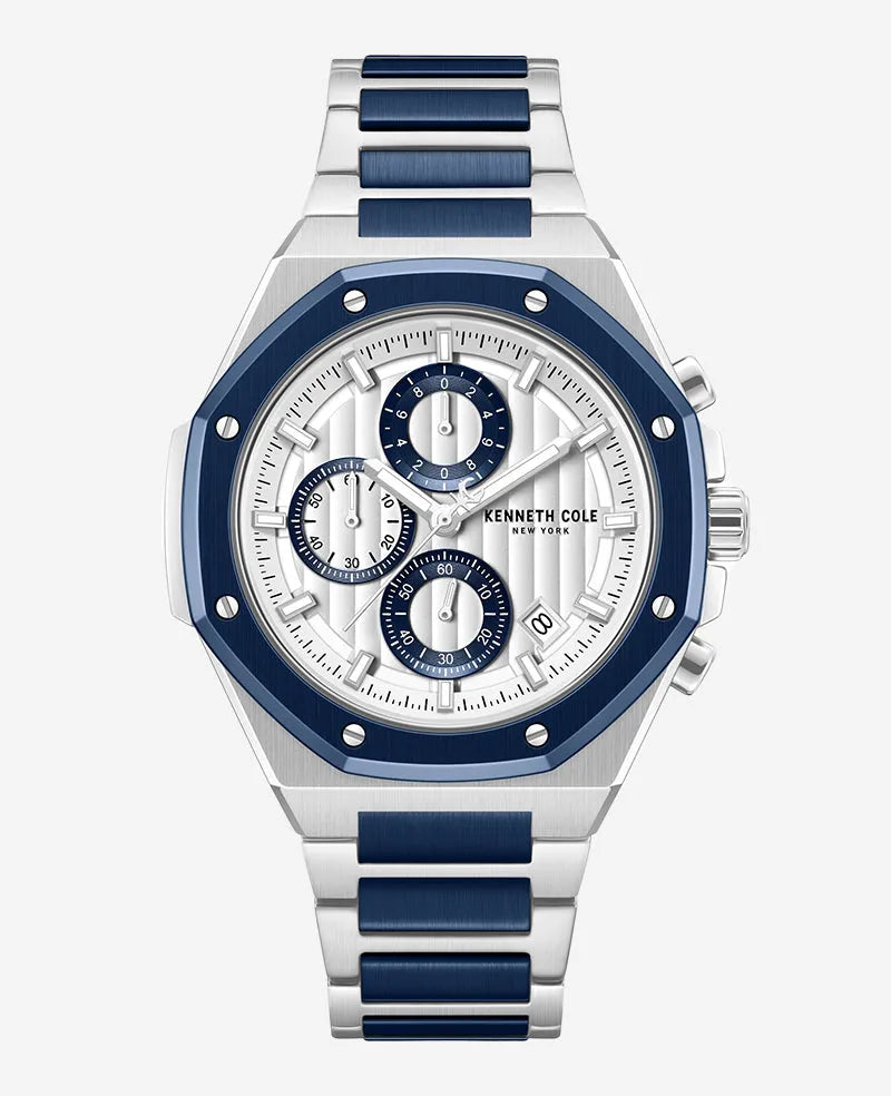 Dress Sport Chronograph Two-Tone Stainless Steel Bracelet Watch