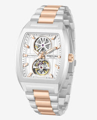 Skeleton Automatic Two-Tone Stainless Steel Bracelet Watch